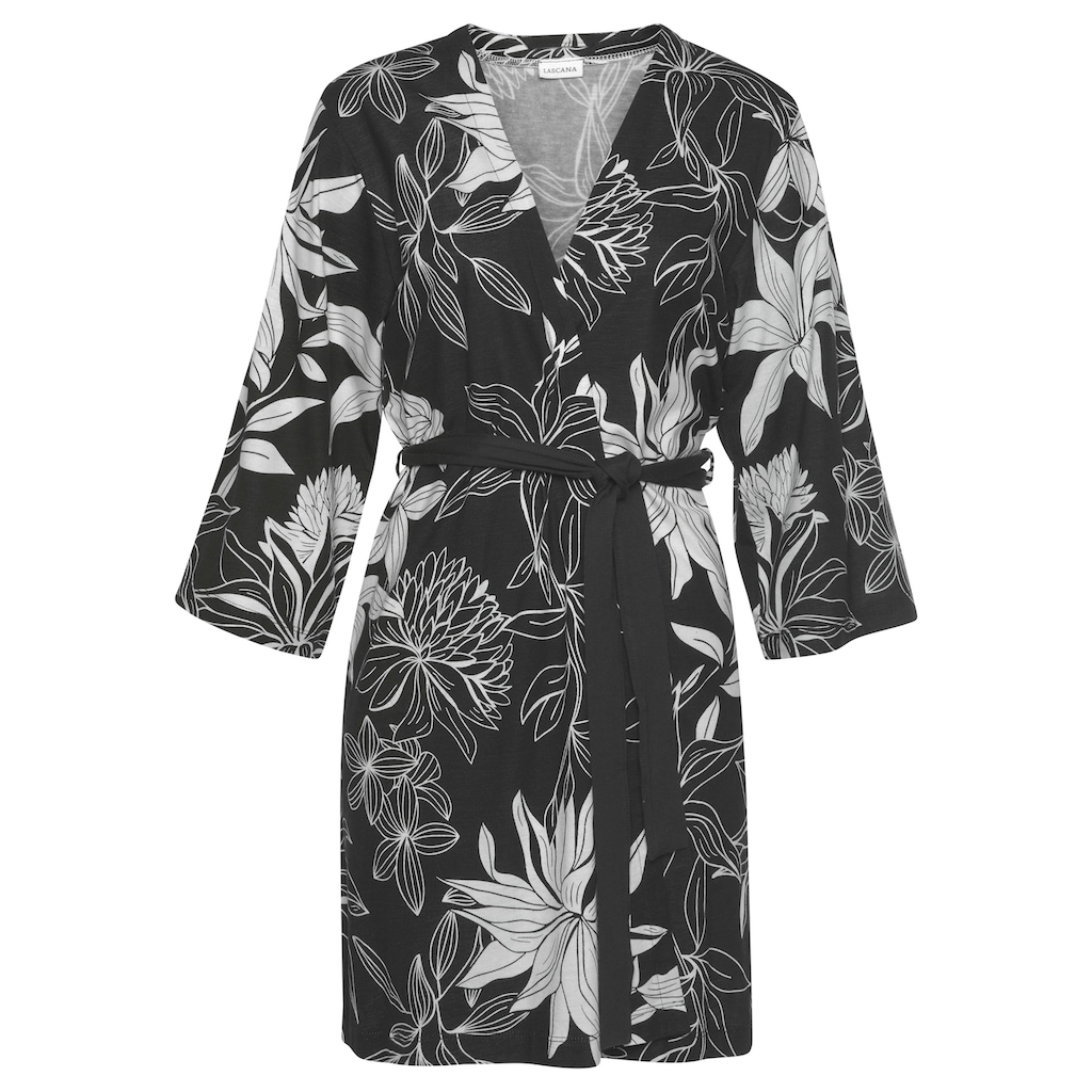 LASCANA Kimono, mit floralem Druck