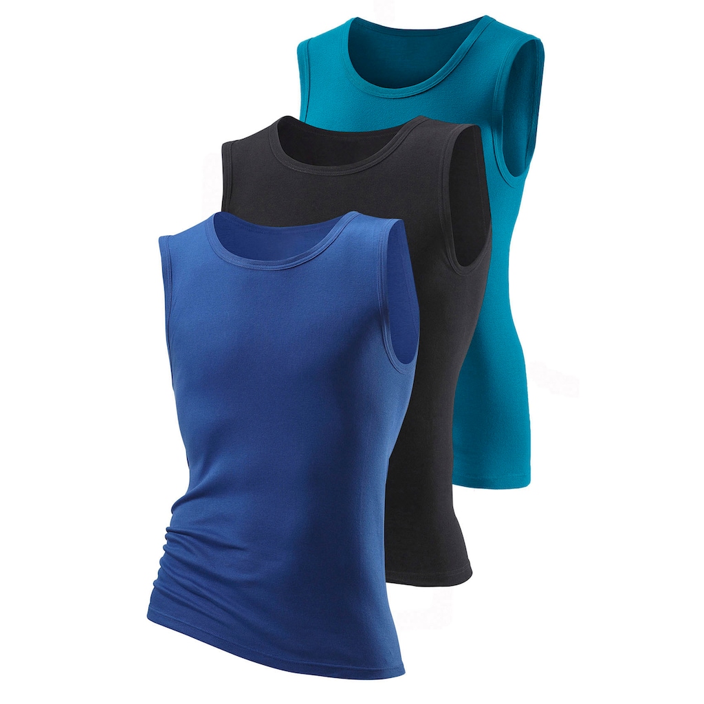 H.I.S Muscleshirt, (3 tlg.), ohne Seitennähte optimale Passform